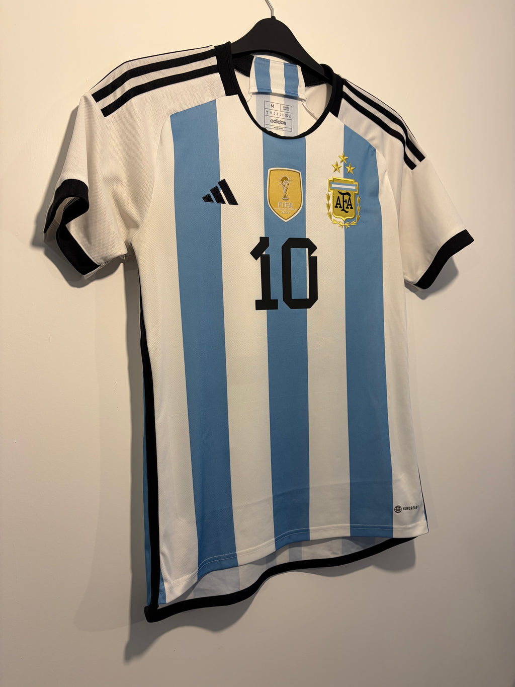 Authentic Argentina 2023 3-Star Home Shirt – Messi #10