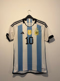 Authentic Argentina 2023 3-Star Home Shirt – Messi #10
